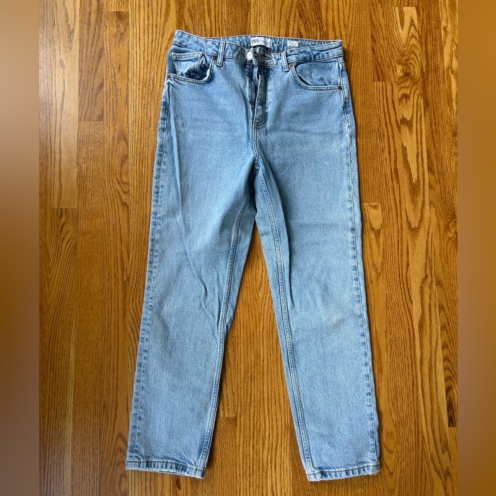 Zara Women's Denim Straight Leg Jeans